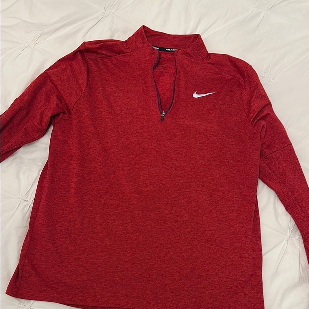 Nike Red Quarter-Zip Pullover